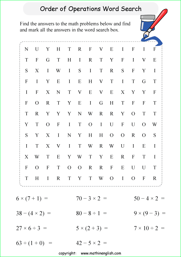 printable math number puzzle for kids