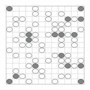 printable Japanese Masyu logic puzzle for kids and math students