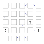 printable 5 by 5 More or Less math Sudoku for children