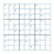 printable 9 by 9 Killer Sudoku math operations puzzle for kids and math students