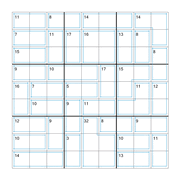 printable 9 by 9 Killer Sudoku math operations puzzle for kids and math students