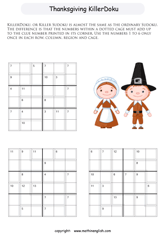 printable math number puzzle for kids