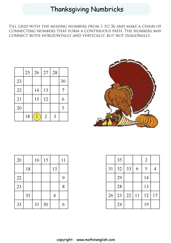 printable math number puzzle for kids