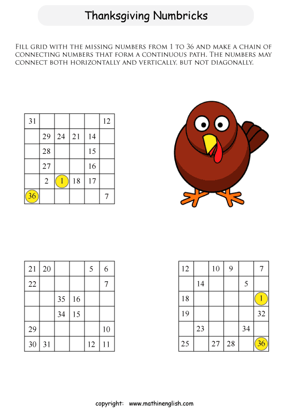 printable math number puzzle for kids