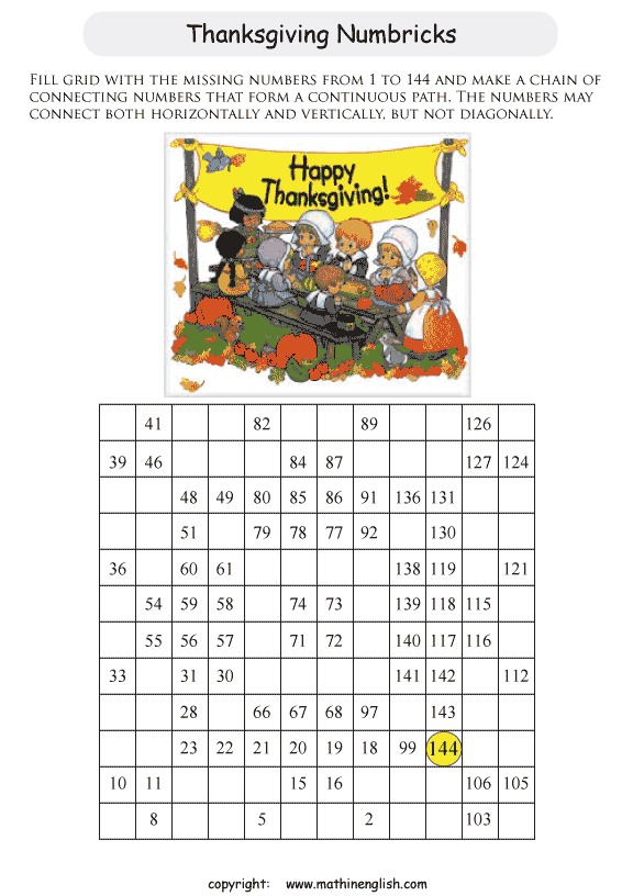 printable math number puzzle for kids