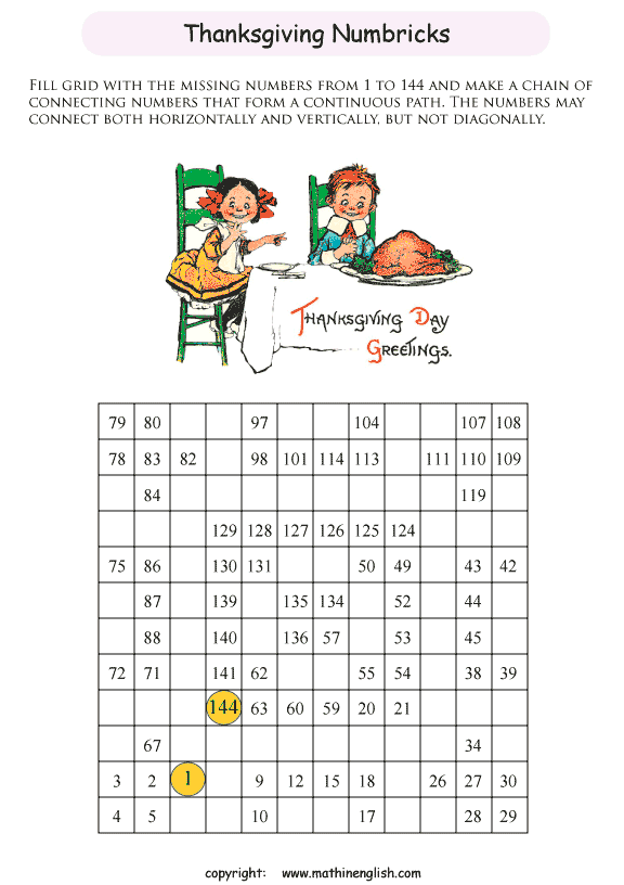 printable math number puzzle for kids