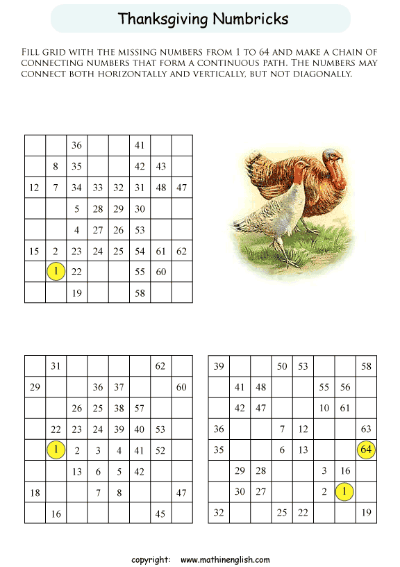 printable math number puzzle for kids