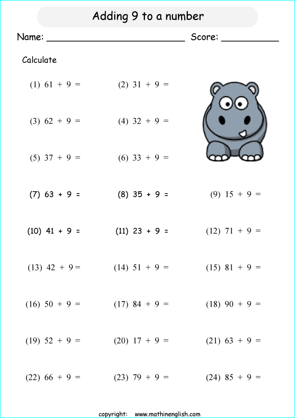 printable math addition 2 digits worksheets