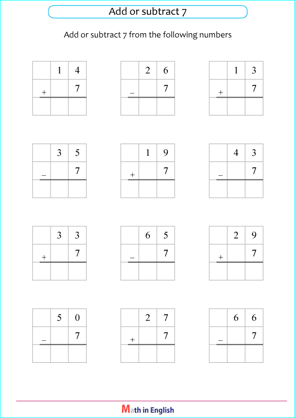 add or subtract within 100