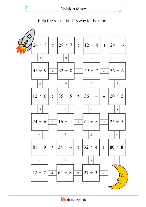 mixed division maze