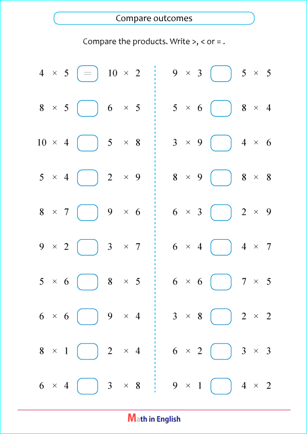 basic times tables mixed