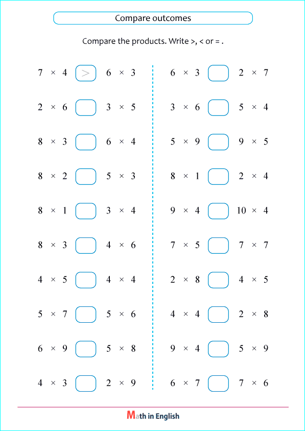 basic times tables mixed