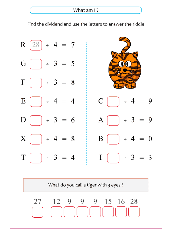 divide by 3 and 4