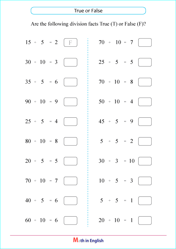 division by 5 and 10