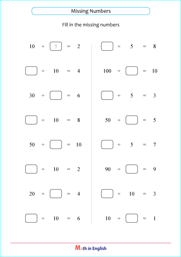 division by 5 and 10