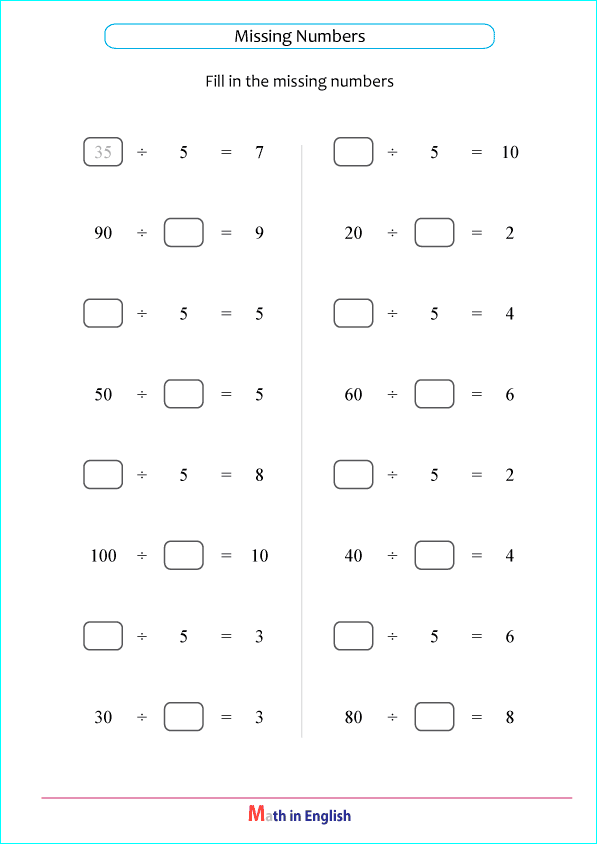 division by 5 and 10