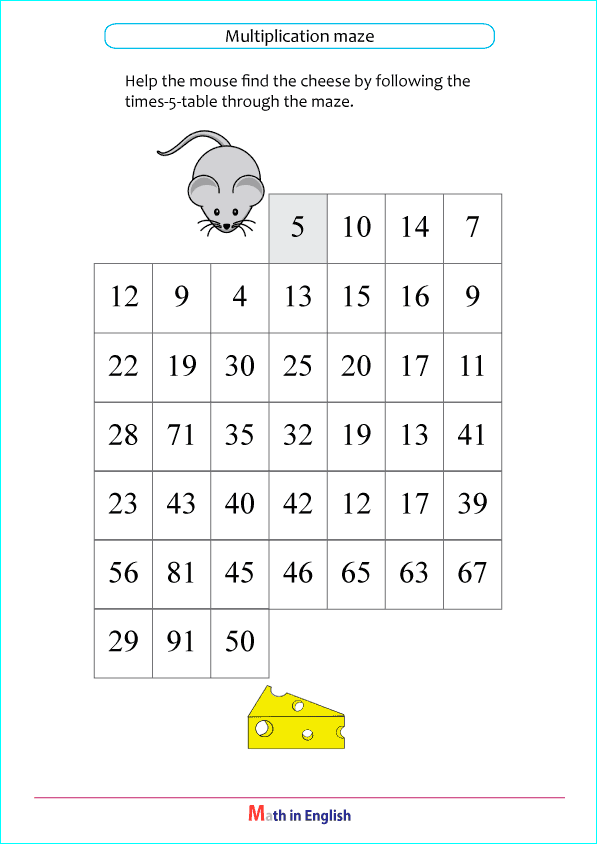 Times table of 5 and 10